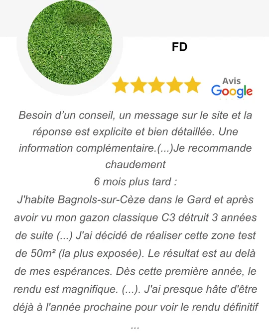 Gazon adapté à la chaleur Gazon adapté à la chaleur